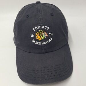 Chicago Blackhawks Hat Strapback Fan Favorite Black NHL Hockey Logo Casual Men